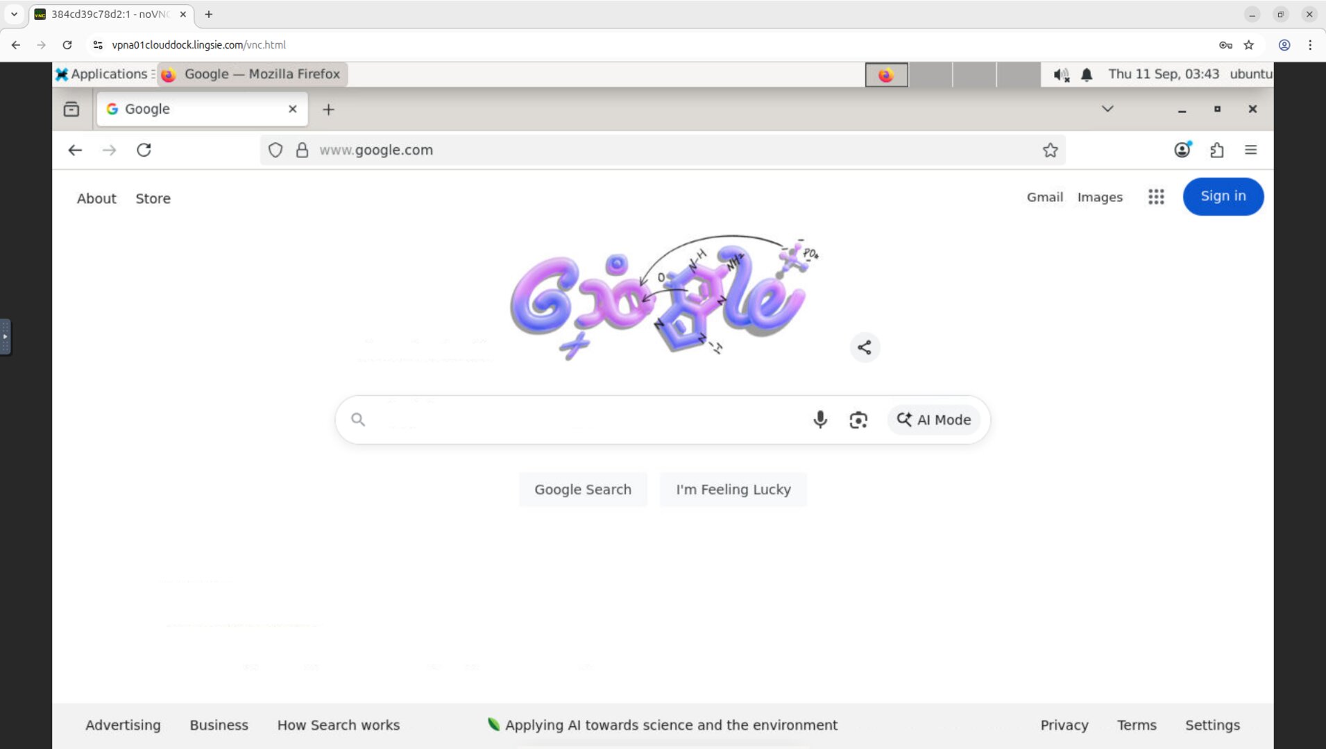 In-container browser overview