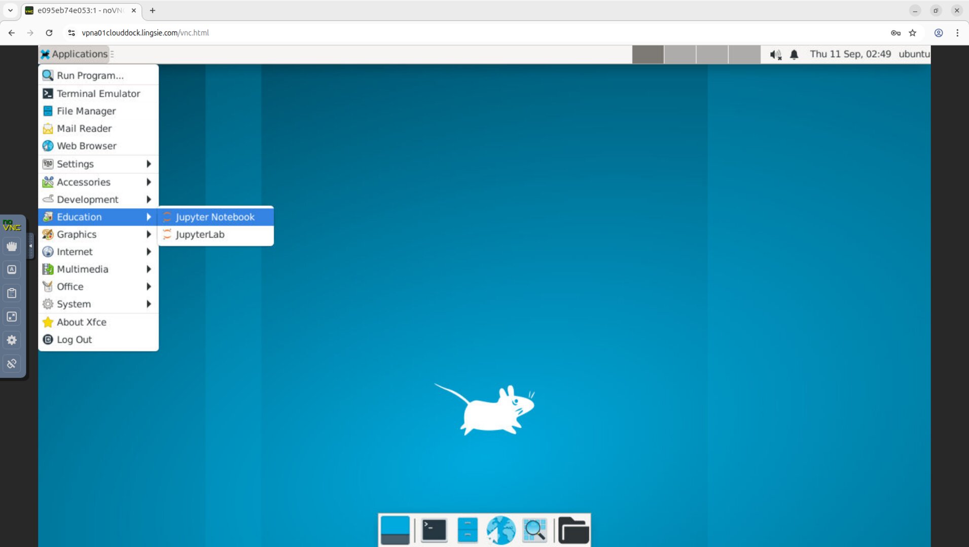 Applications → Education → Jupyter