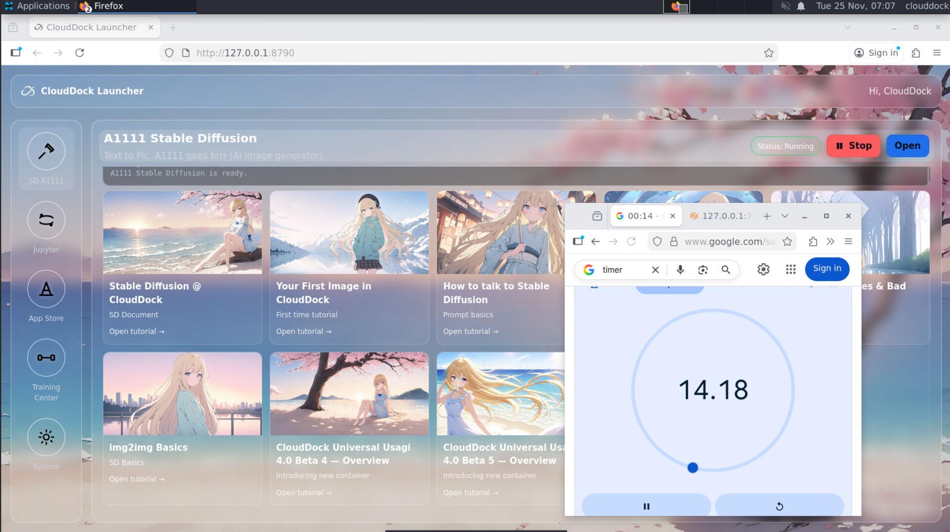 A1111 launch time Beta 7