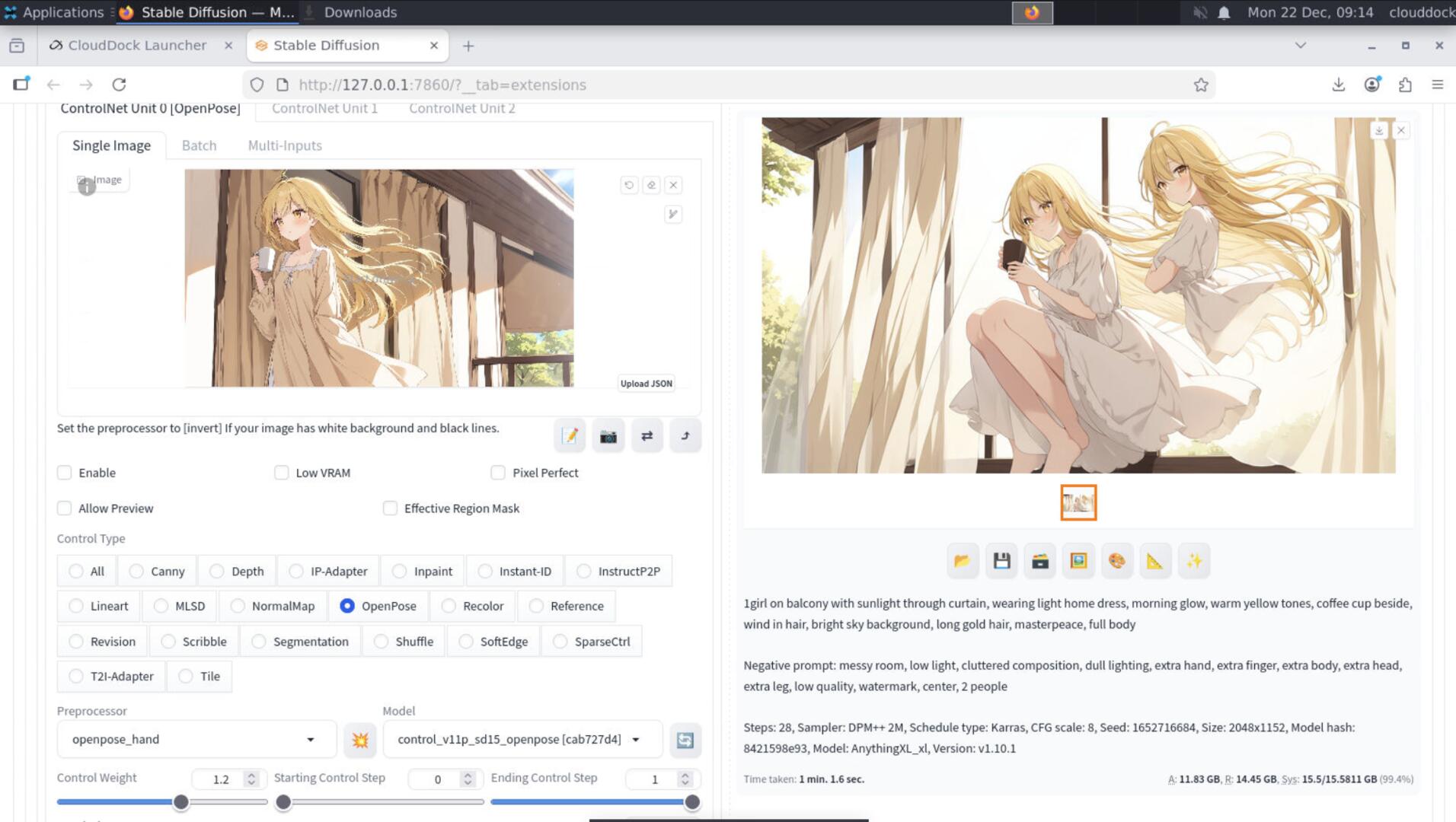 Anime hands before fix, broken anatomy