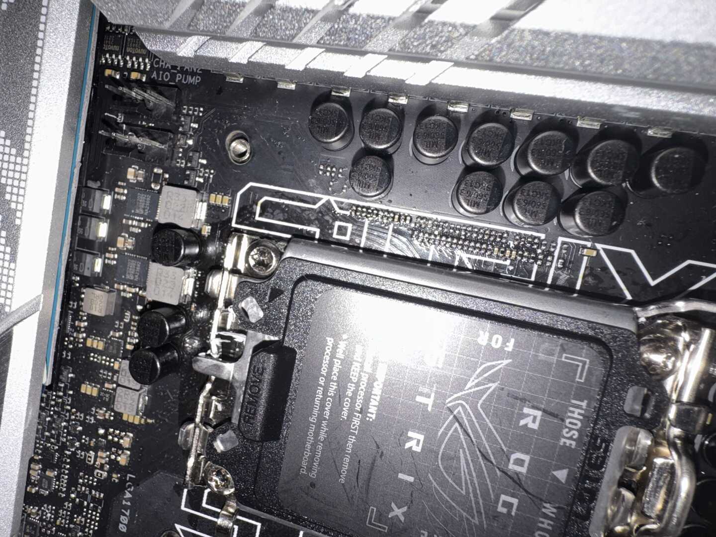 Socket area residue (photo 2)